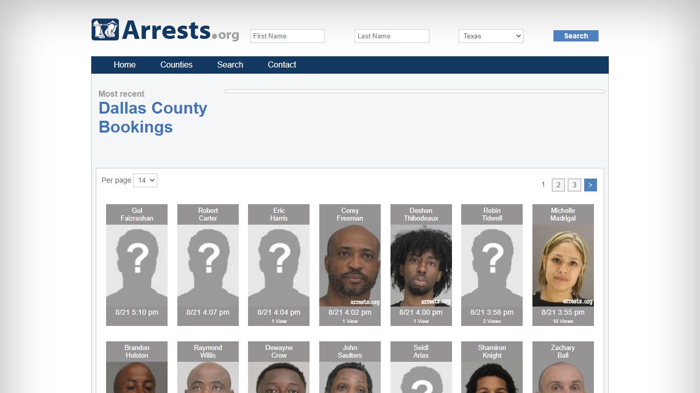 Dallas County Arrests and Inmate Search