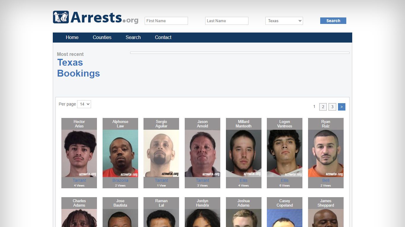 Texas Arrests and Inmate Search